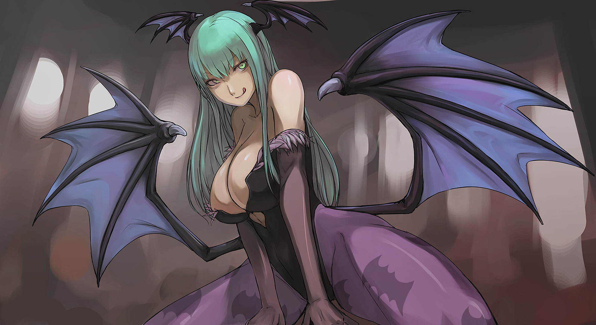 Morrigan Aensland Hentai - HD Wallpaper 