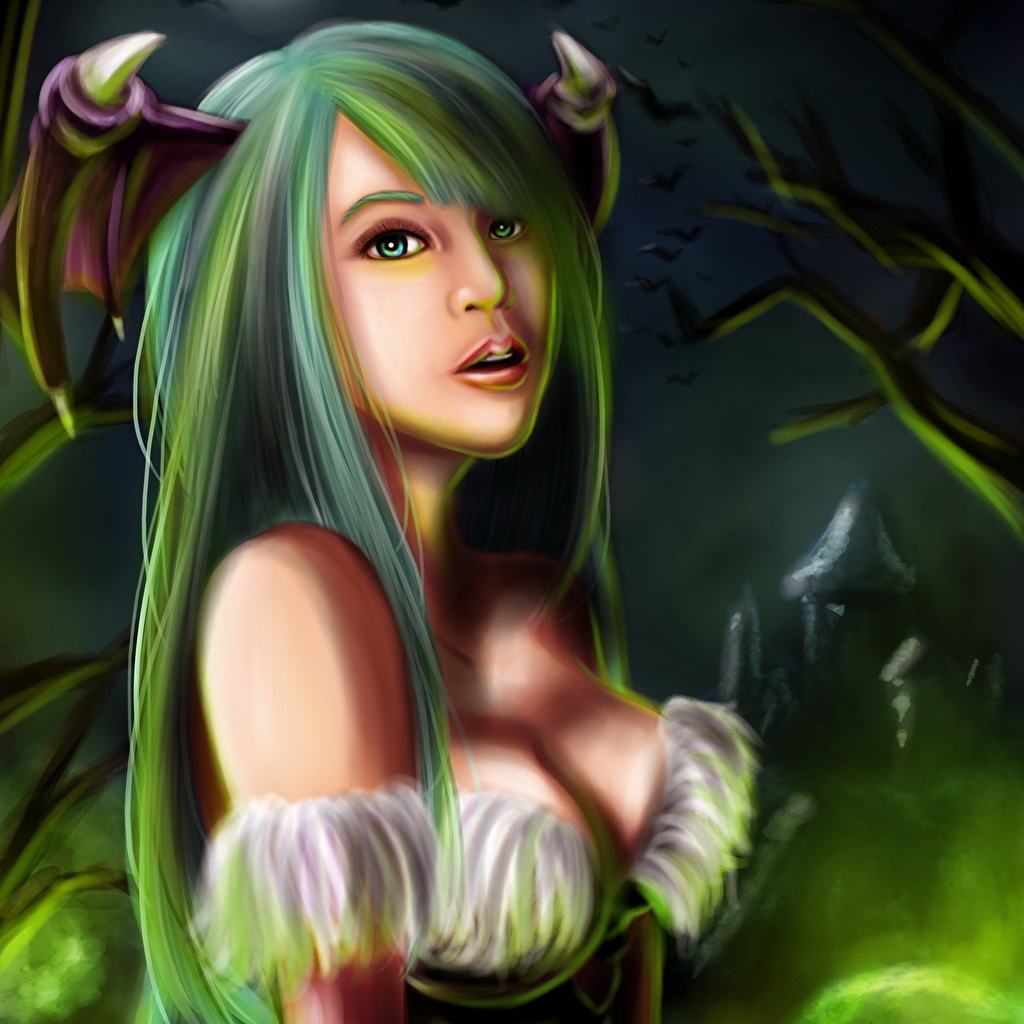 Fondo De Pantalla Morrigan - HD Wallpaper 