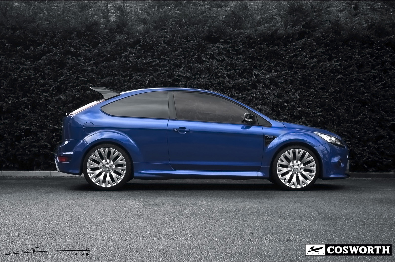 2011 Ford A Kahn Ford Focus Rs Wallpapers - Ford Focus 2011 With 18 Inch Rims - HD Wallpaper 