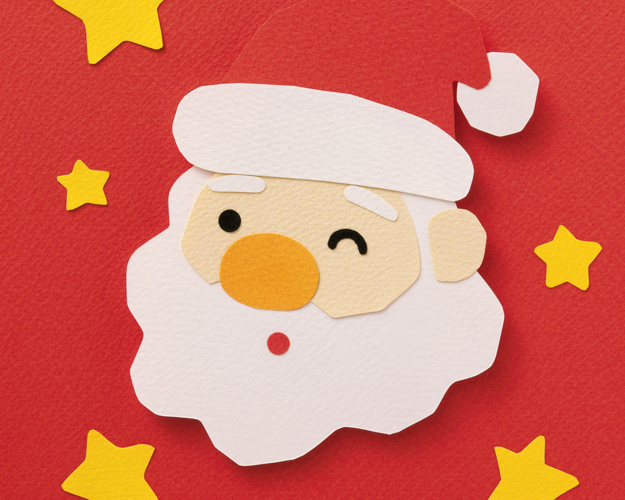 Santa Claus Paper Decoration - HD Wallpaper 