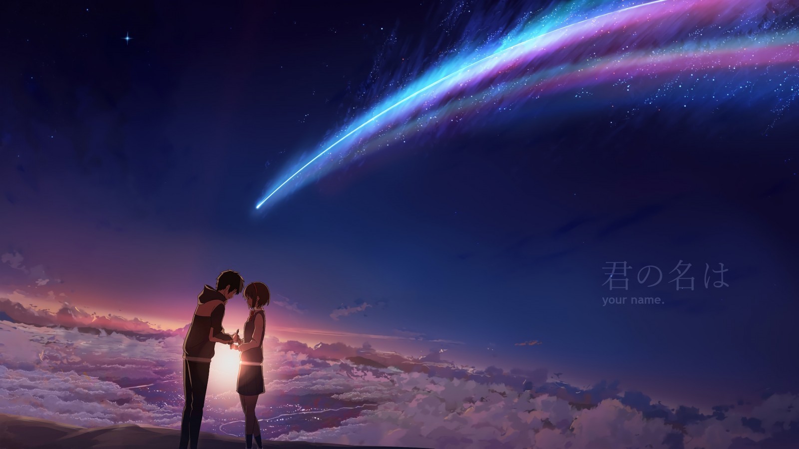 Kimi No Na Wa, Your Name, Mitsuha Miyamizu, Taki Tachibana - Kimi No Na Wa Wallpaper 4k - HD Wallpaper 