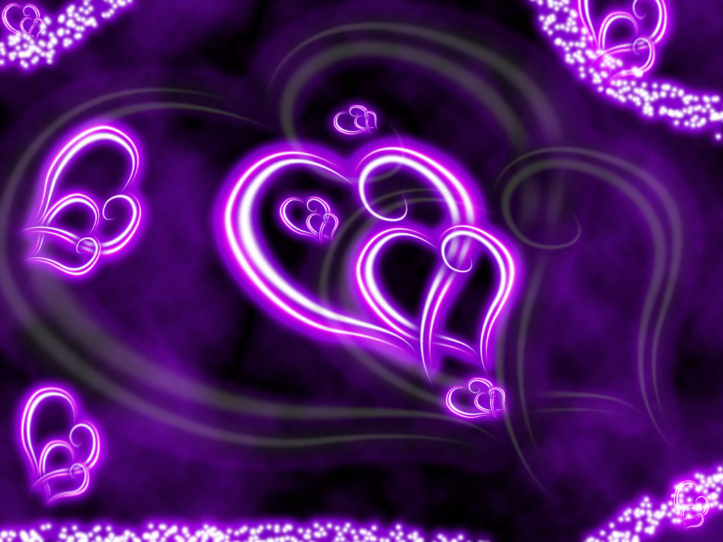 Love Purple Background - HD Wallpaper 