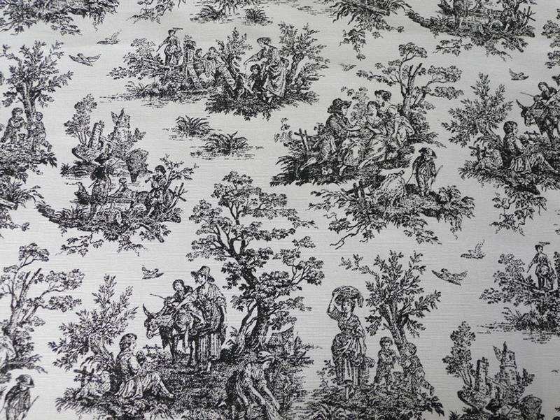 Black And White Toile Wallpaper - Antique Toile De Jouy - HD Wallpaper 