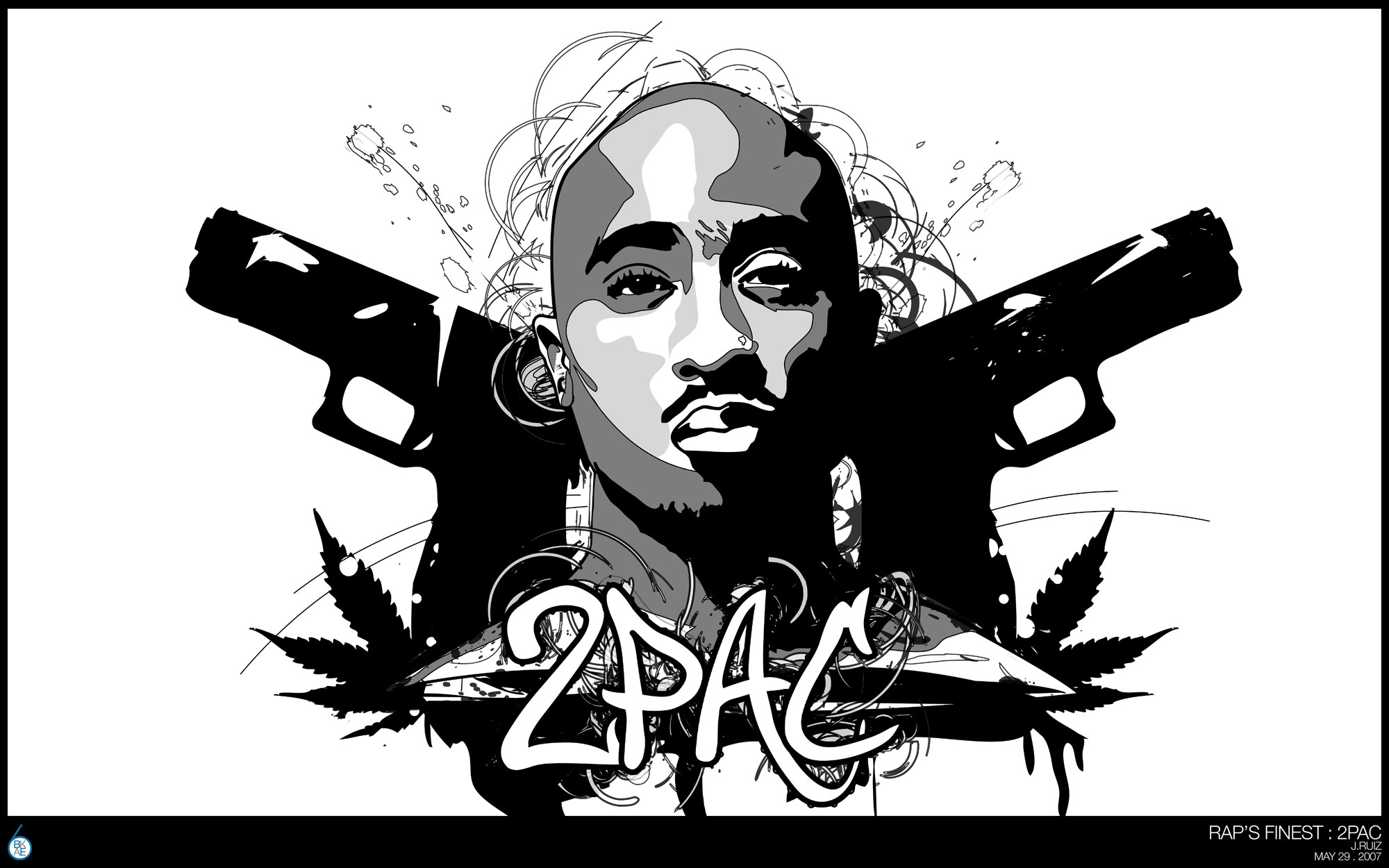 2000x1250, 2pac Raps Finest Wallpaper Wal - Downlaod Free Mp3 2pac - HD Wallpaper 