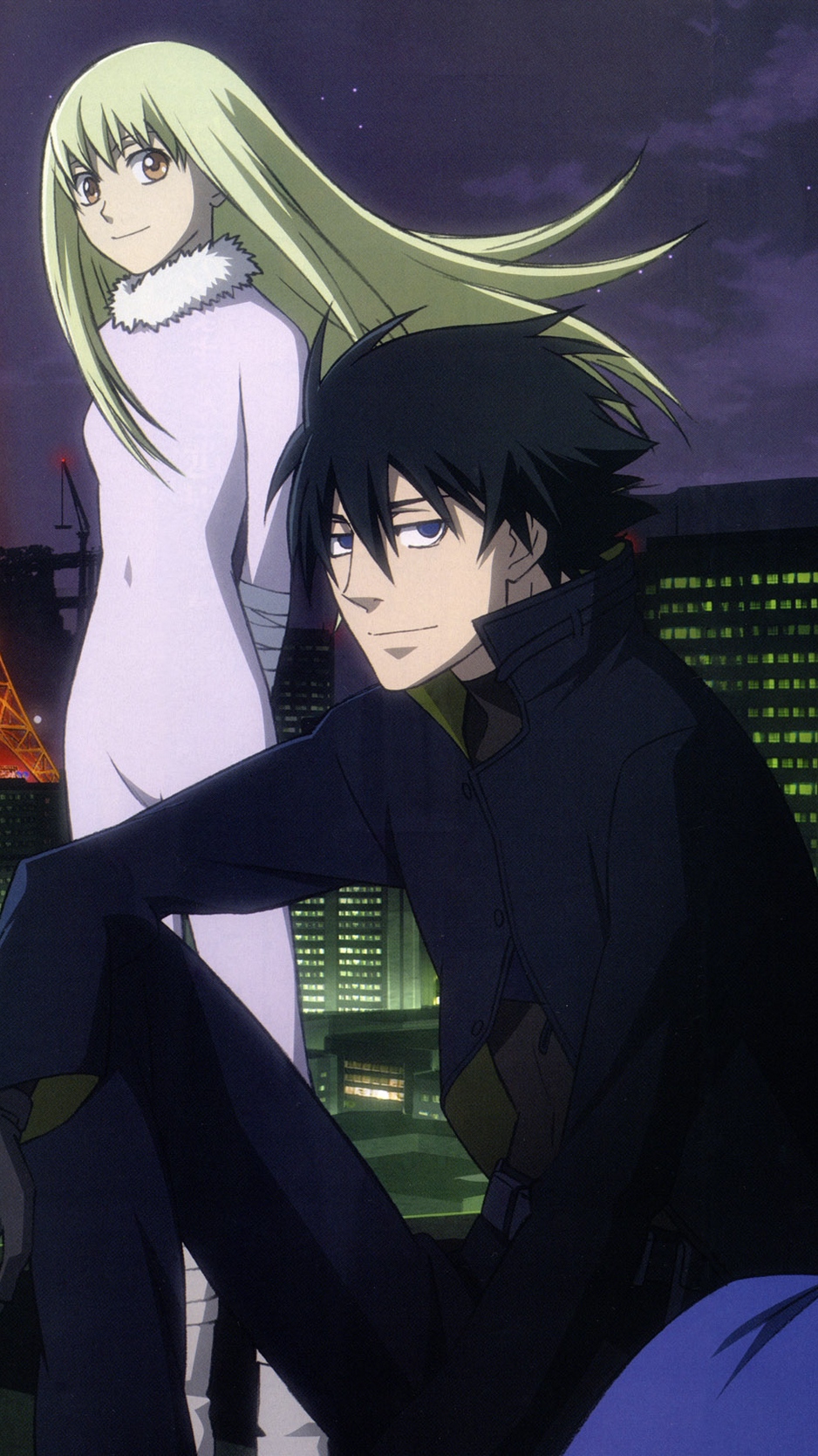 Wallpaper Darker Than Black, Boy, Girls, City, Night, - Darker Than Black - HD Wallpaper 