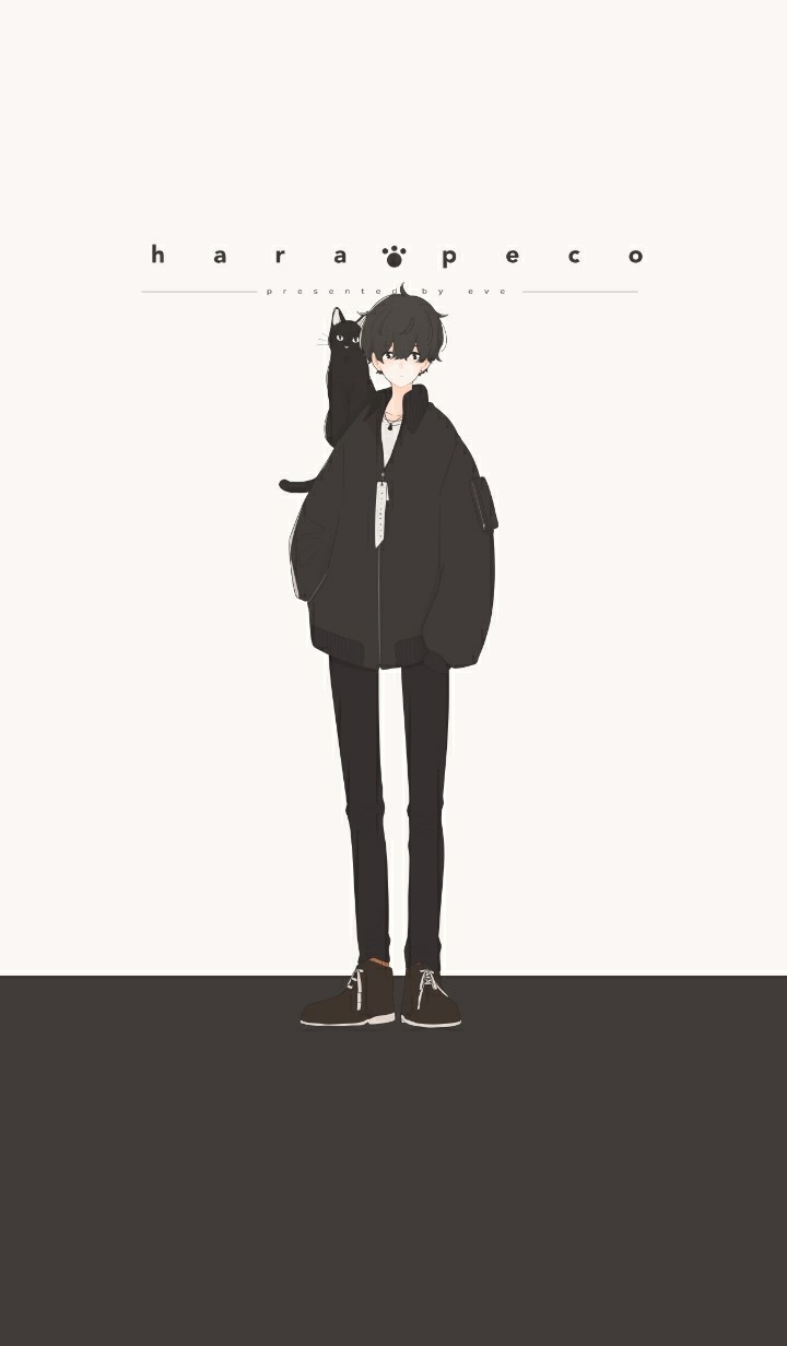 Anime, Black, And Boy Image - 黒髪 と 黒 猫 - 720x1232 Wallpaper 