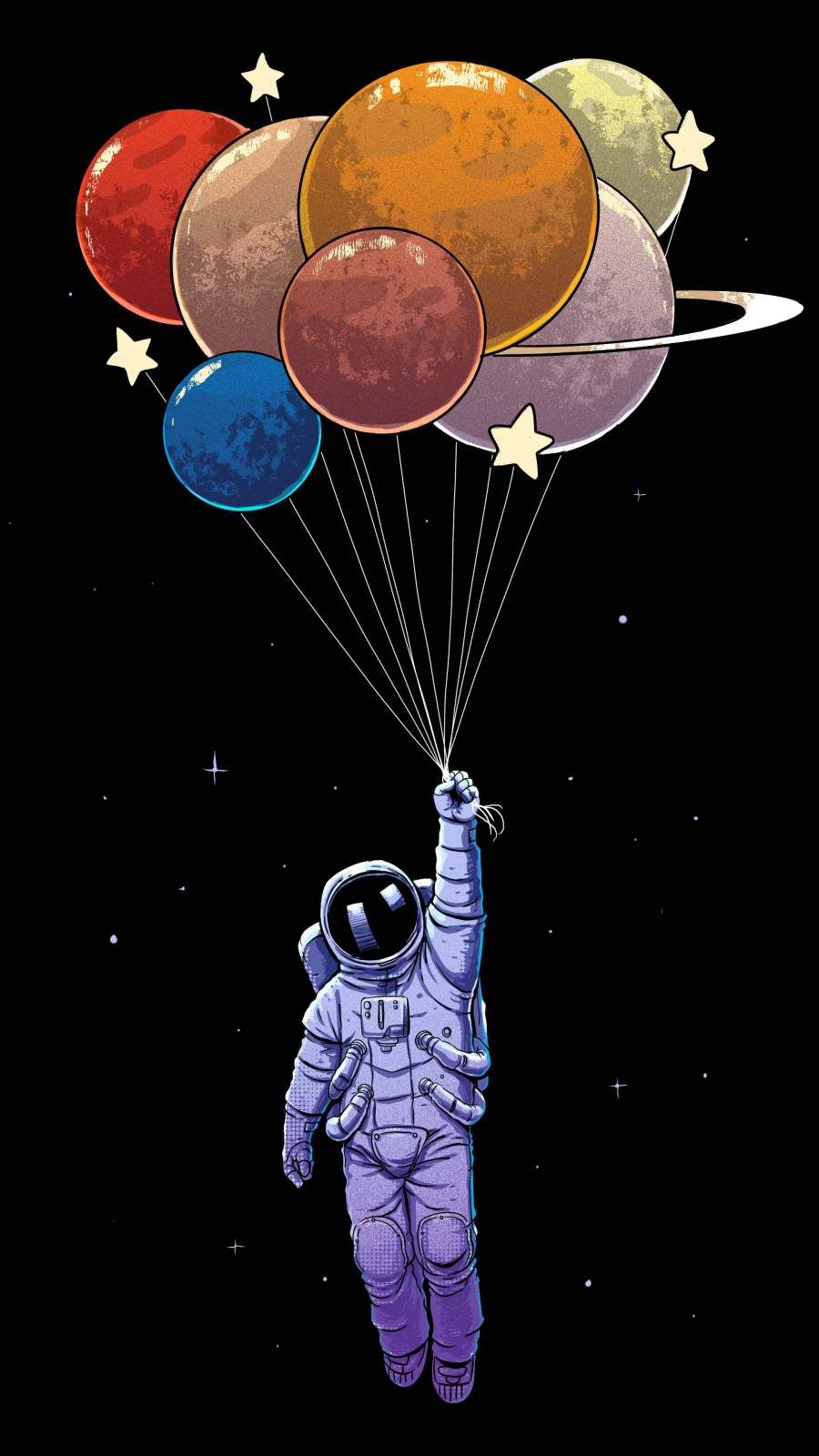 Astronaut Cartoon Wallpaper Iphone - 900x1600 Wallpaper 