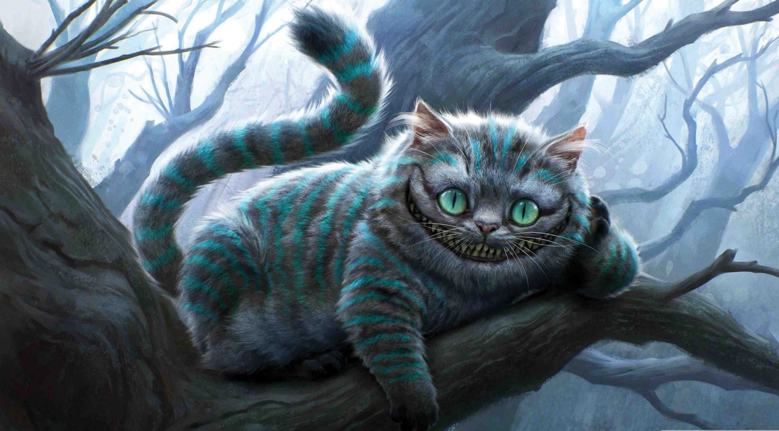 Alice In Wonderland Cheshire Cat Movie - HD Wallpaper 
