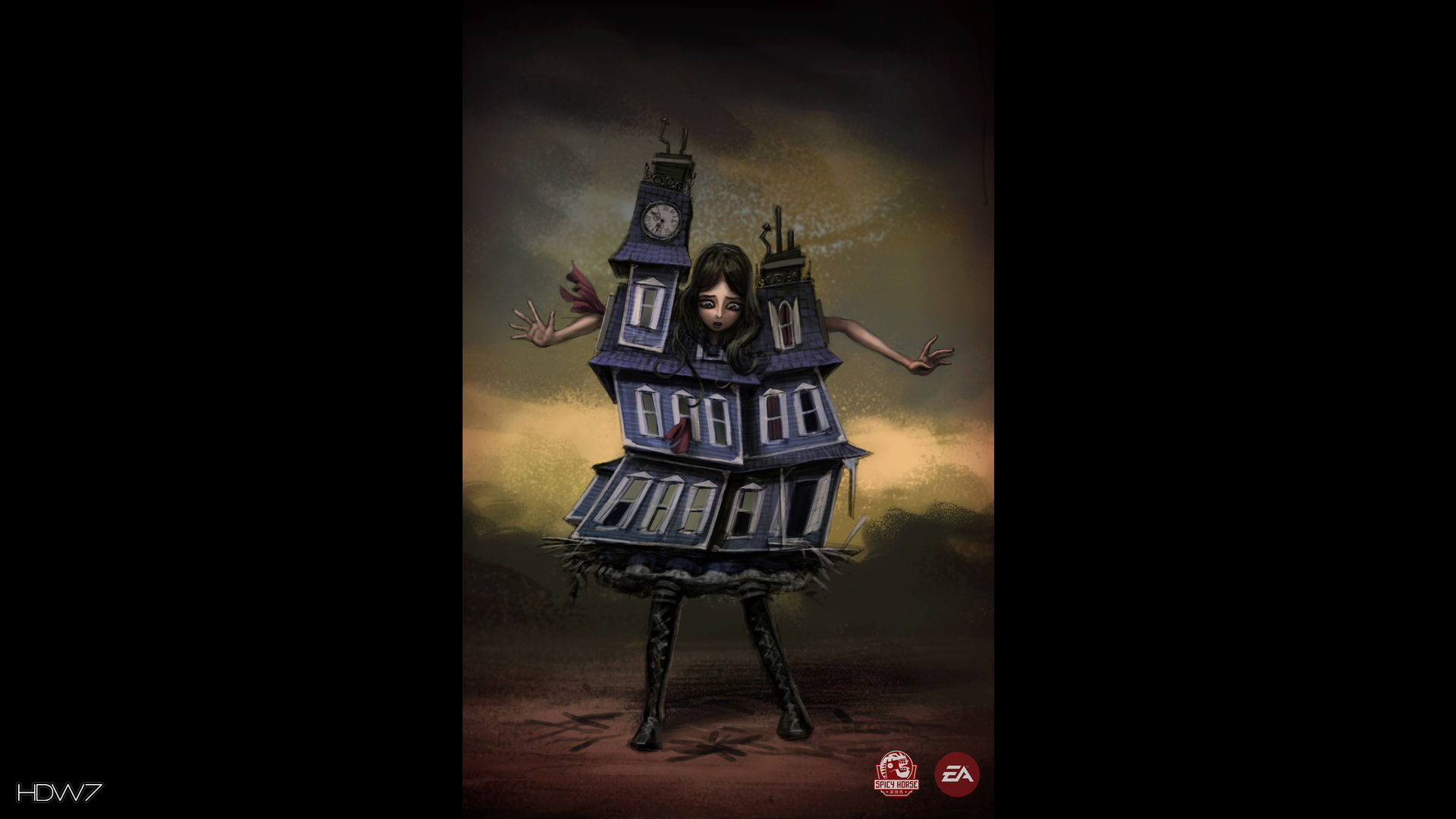 Alice Madness Returns Alice In House Widescreen Hd - Alice Madness Returns House - HD Wallpaper 