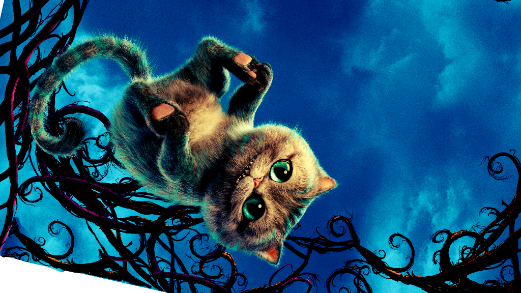 Alice Through The Looking Glass Cheshire Cat - HD Wallpaper 
