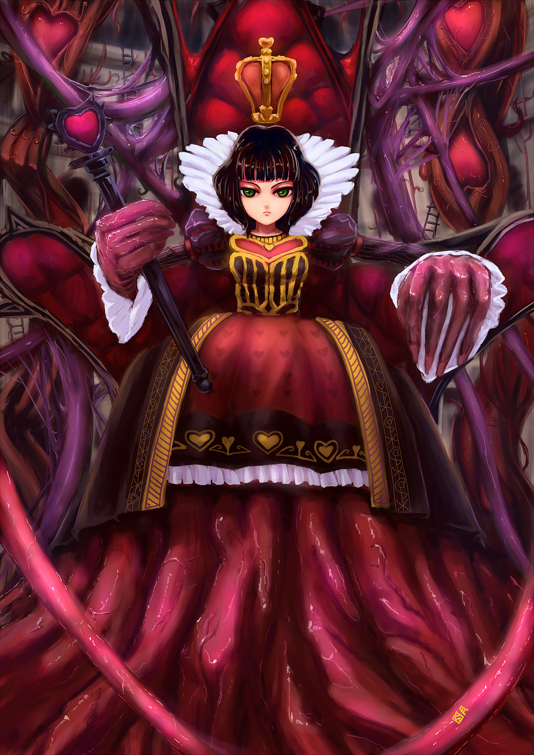 Alice Madness Returns Heart Queen - HD Wallpaper 