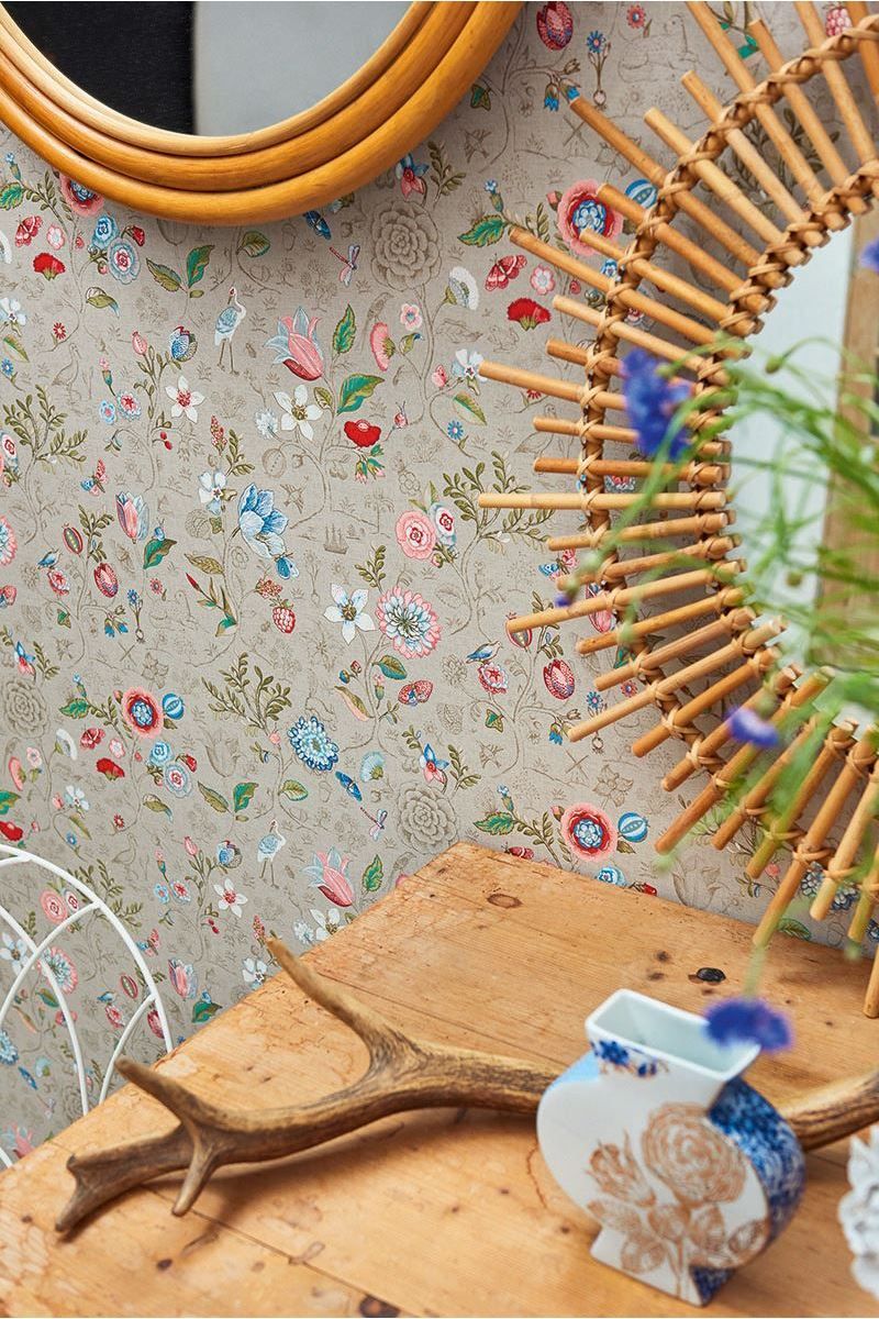 Spring To Life Wallpaper Khaki - Pip Studio Spring To Life - HD Wallpaper 