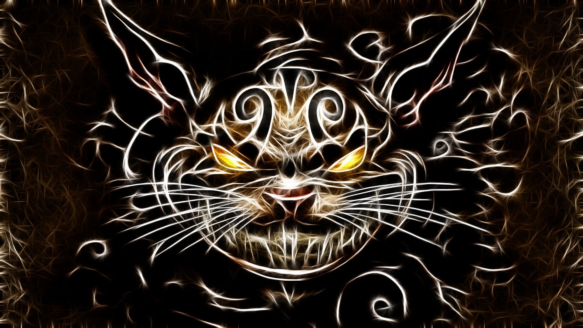 Cheshire Cat Wallpaper Alice Madness - HD Wallpaper 