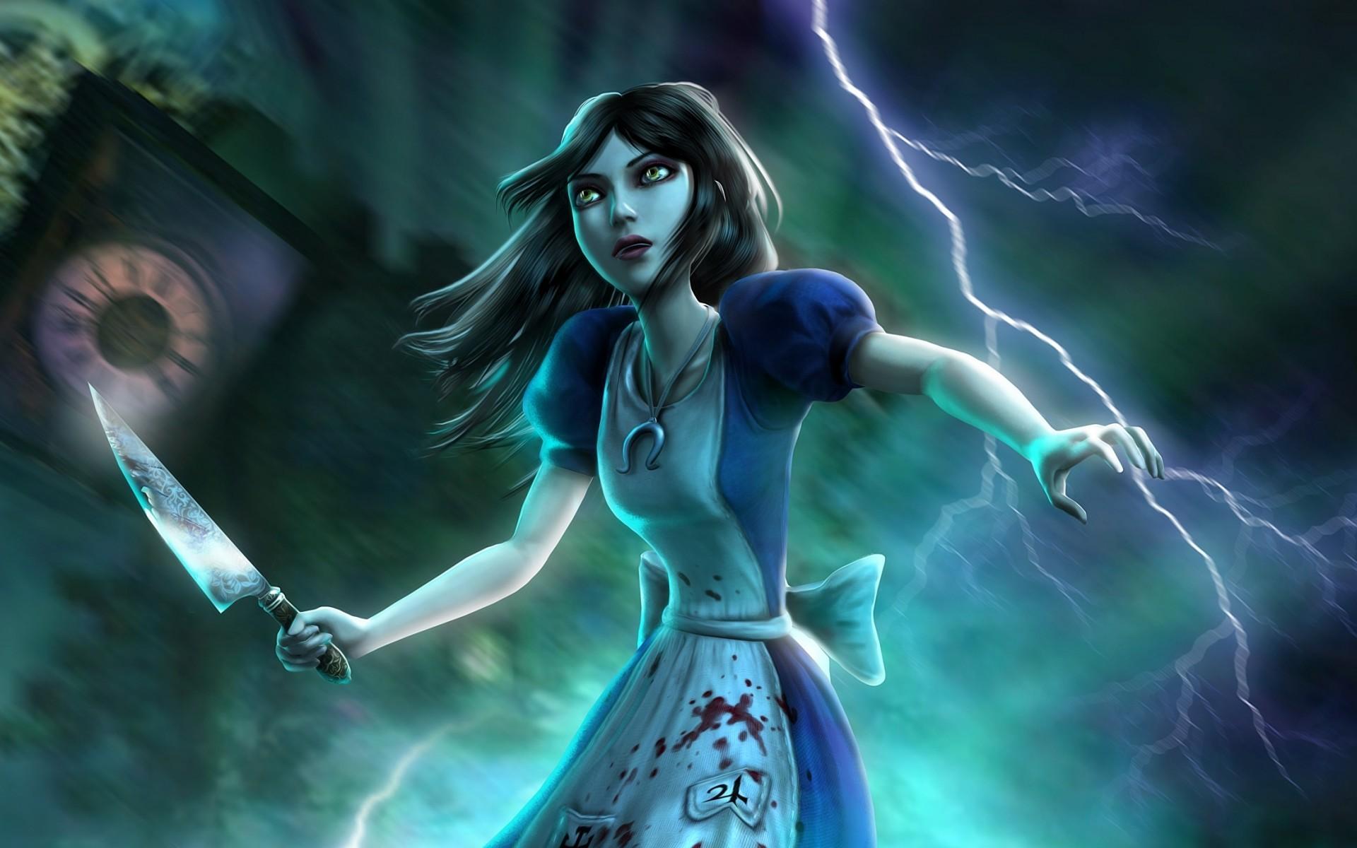 Alice With A Knife - Alice Madness Returns En Hd - HD Wallpaper 