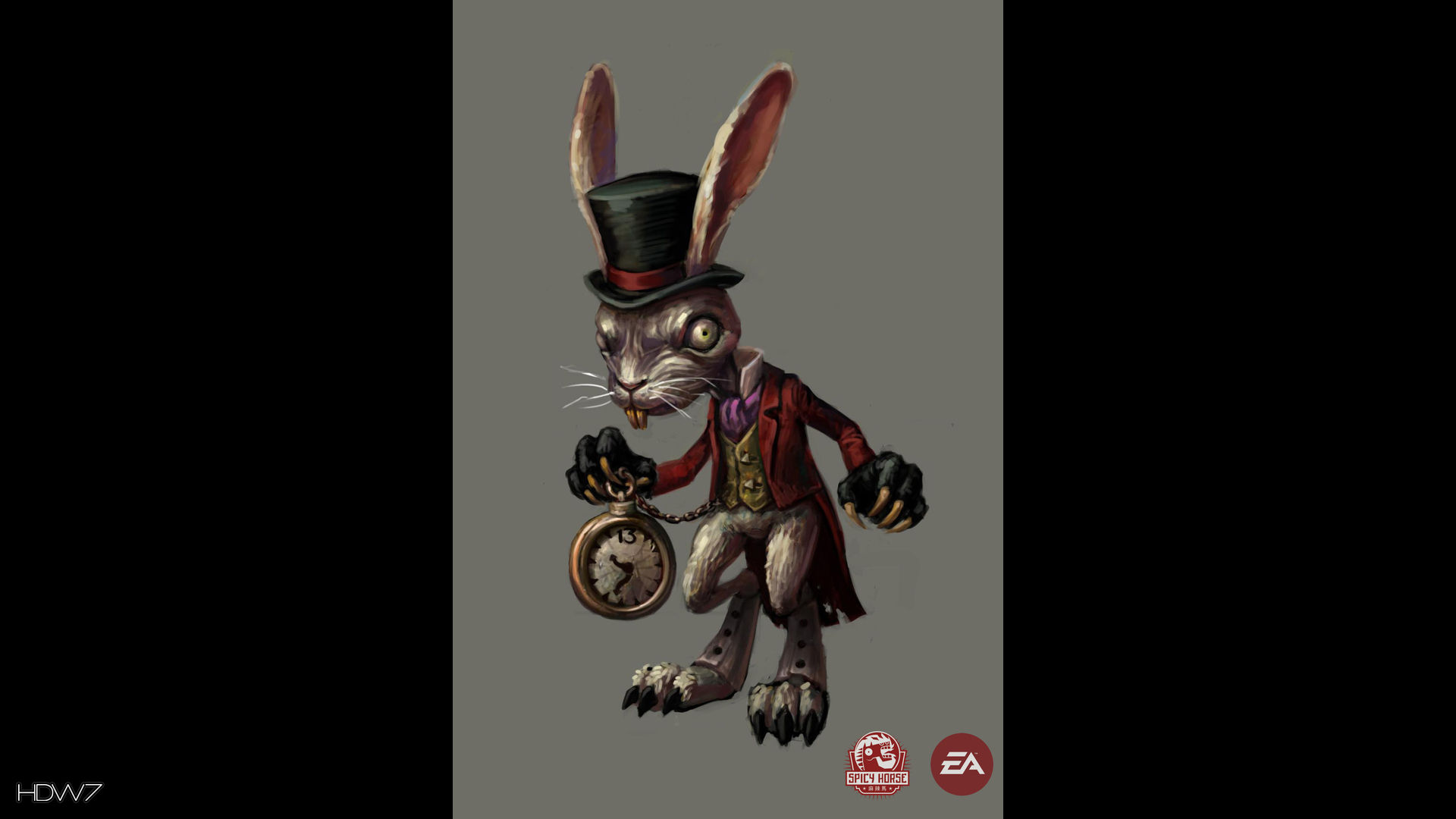 Alice Madness Returns White Rabbit Widescreen Hd Wallpaper - White Rabbit American Mcgee's Alice - HD Wallpaper 