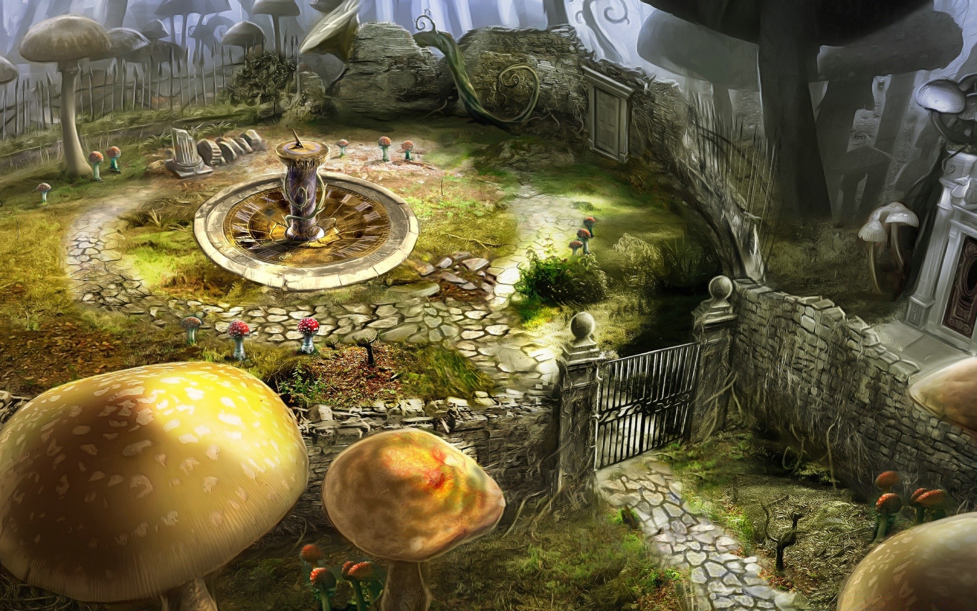 Alice In Wonderland Travel Nature Water Outdoors - Fairytale Fantasy Alice In Wonderland - HD Wallpaper 