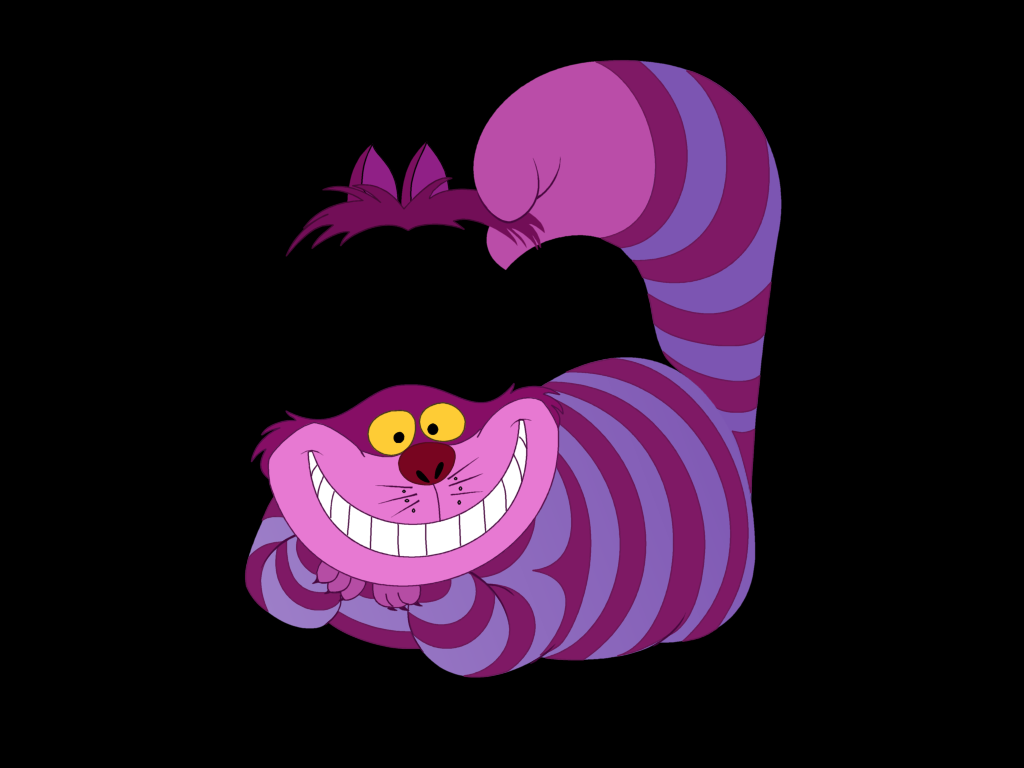 Alice In Wonderland Cheshire Cat Cartoon - HD Wallpaper 