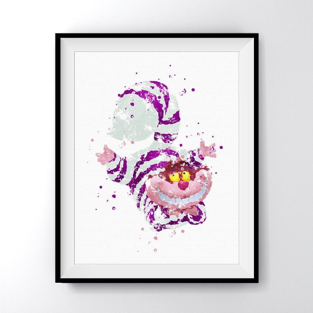 Alice In Wonderland Cheshire Cat Art Print Poster - Quote From Kiki's Delivery Service - HD Wallpaper 