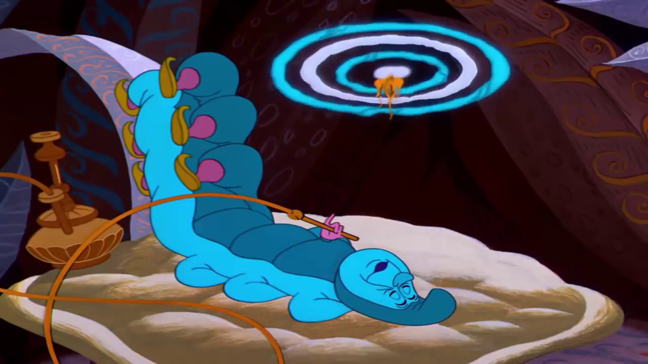 Hookah Alice In Wonderland Caterpillar - HD Wallpaper 