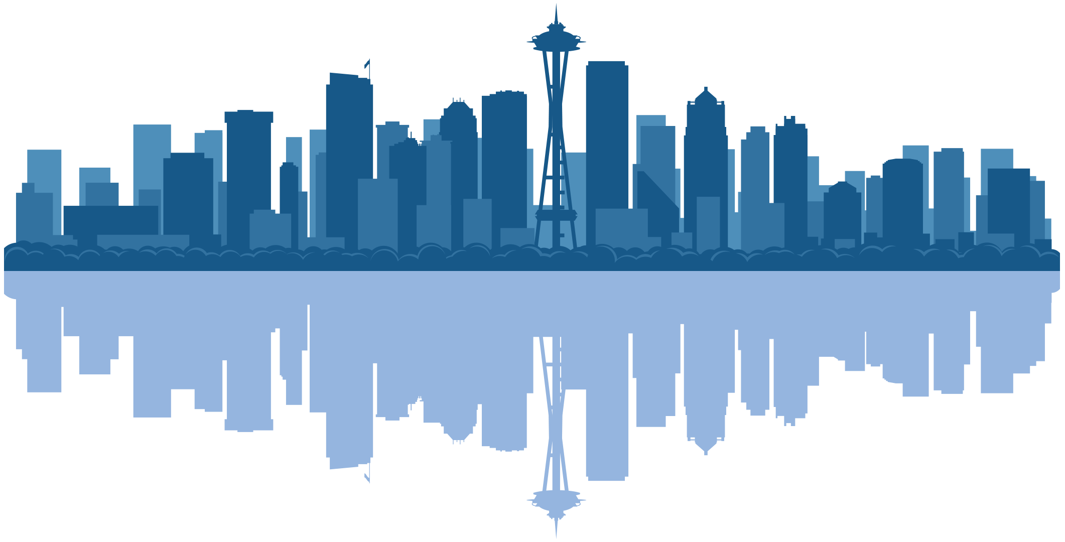 Seattle Mariners Desktop Wallpaper - Seattle Skyline Transparent Background  - 2122x1080 Wallpaper 