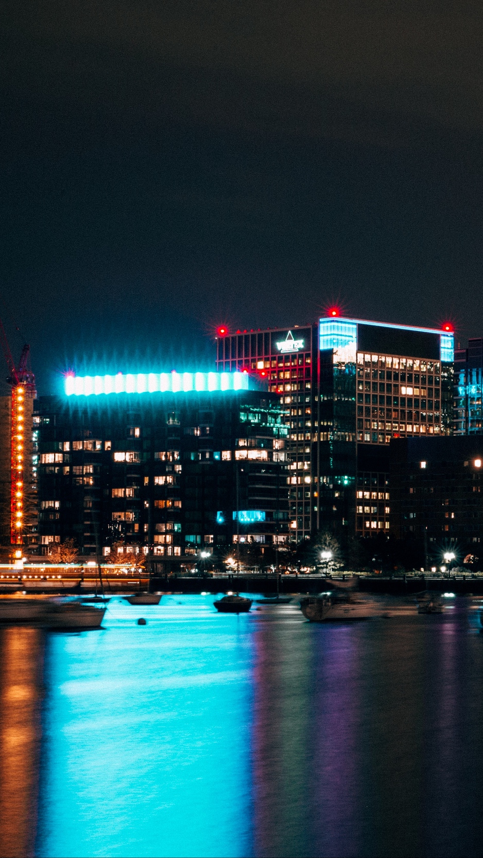 Wallpaper Boston, Usa, Buildings, City Lights, Night - Boston Wallpaper 4k - HD Wallpaper 