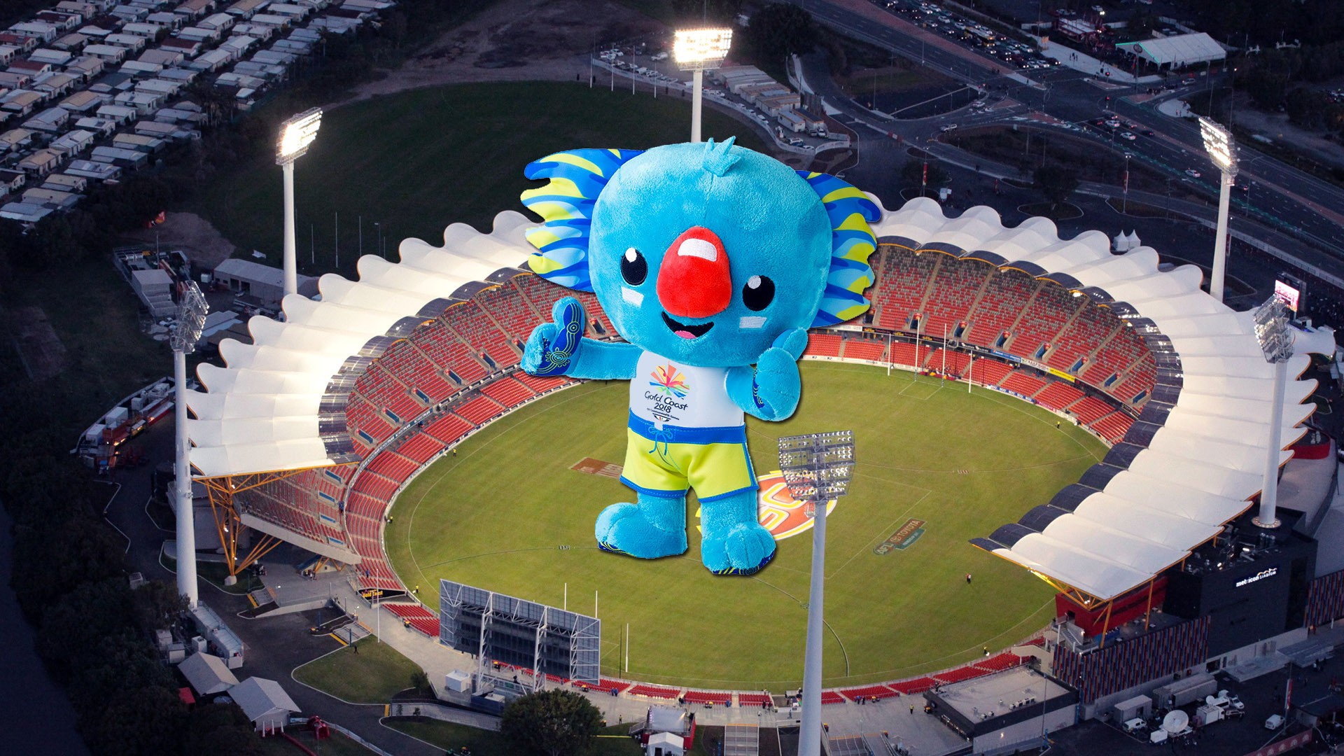 2018 Commonwealth Games Mascot Background Wallpaper - Commonwealth Games - HD Wallpaper 