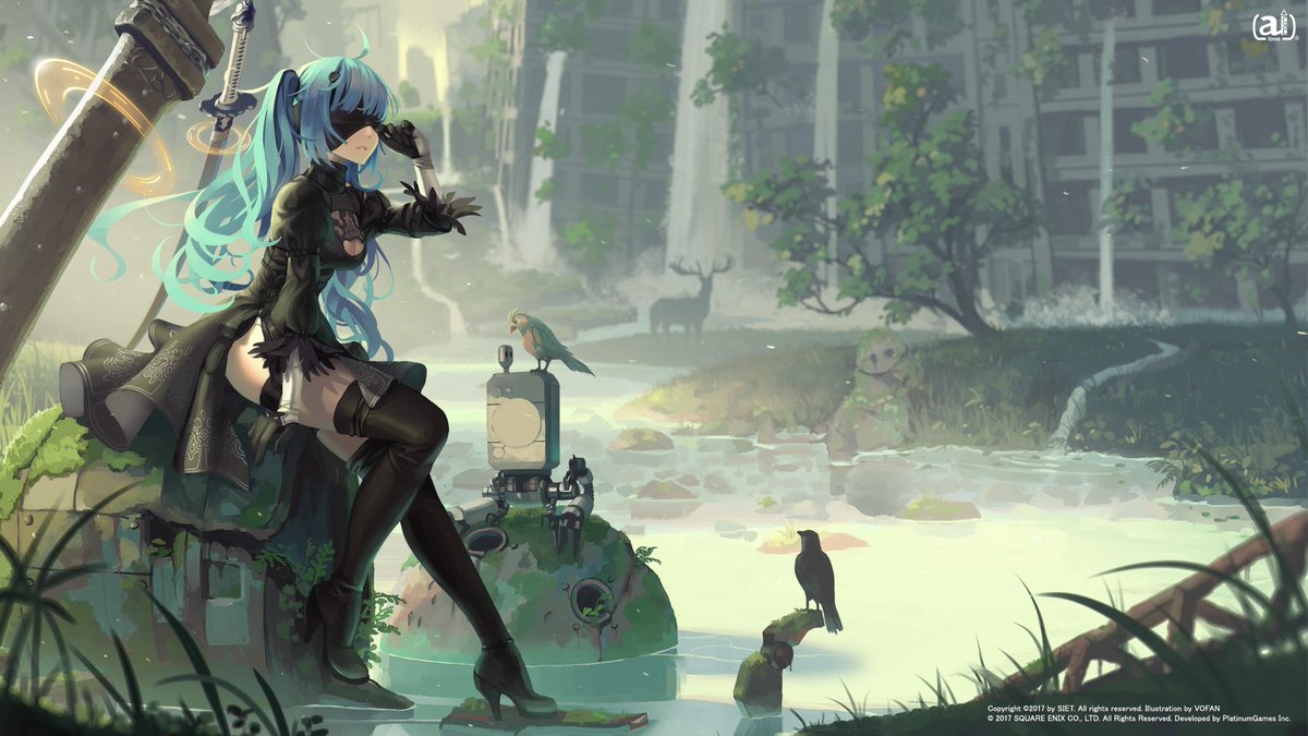 Hatsune Miku Nier Automata - HD Wallpaper 
