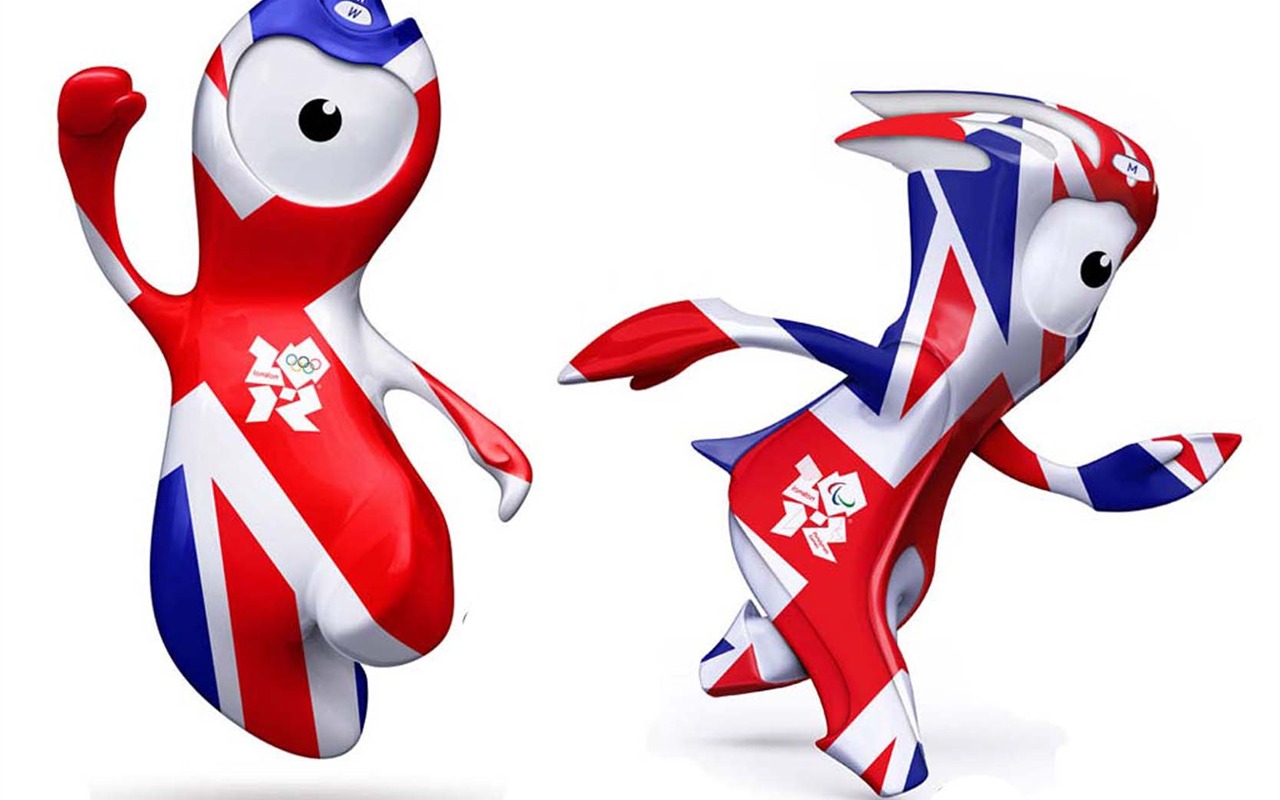Olympic Mascots Wenlock And Mandeville London Uk Olympic - London 2012 Olympic Games Mascot - HD Wallpaper 