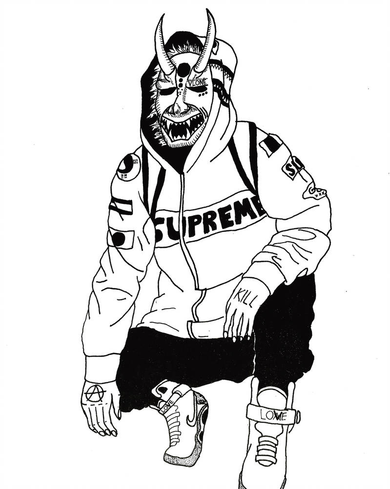 Swag Drawing Supreme Gangsta Cartoons Wallpaper - 799x1000 Wallpaper -  