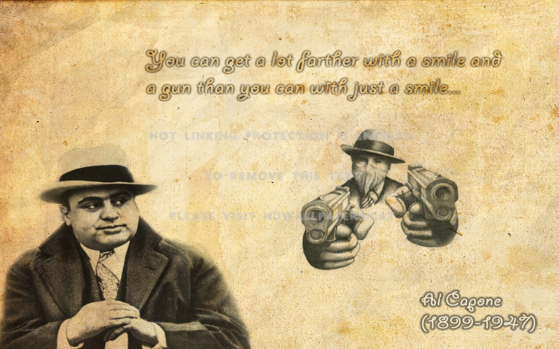 Al Capone Mobster Vintage Mafia Chicago Old - Al Capone - HD Wallpaper 