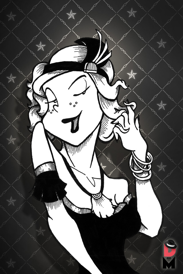 Hd Iphone Skin Wallpaper The Daily Mobster Sketchbookjack - Illustration - HD Wallpaper 