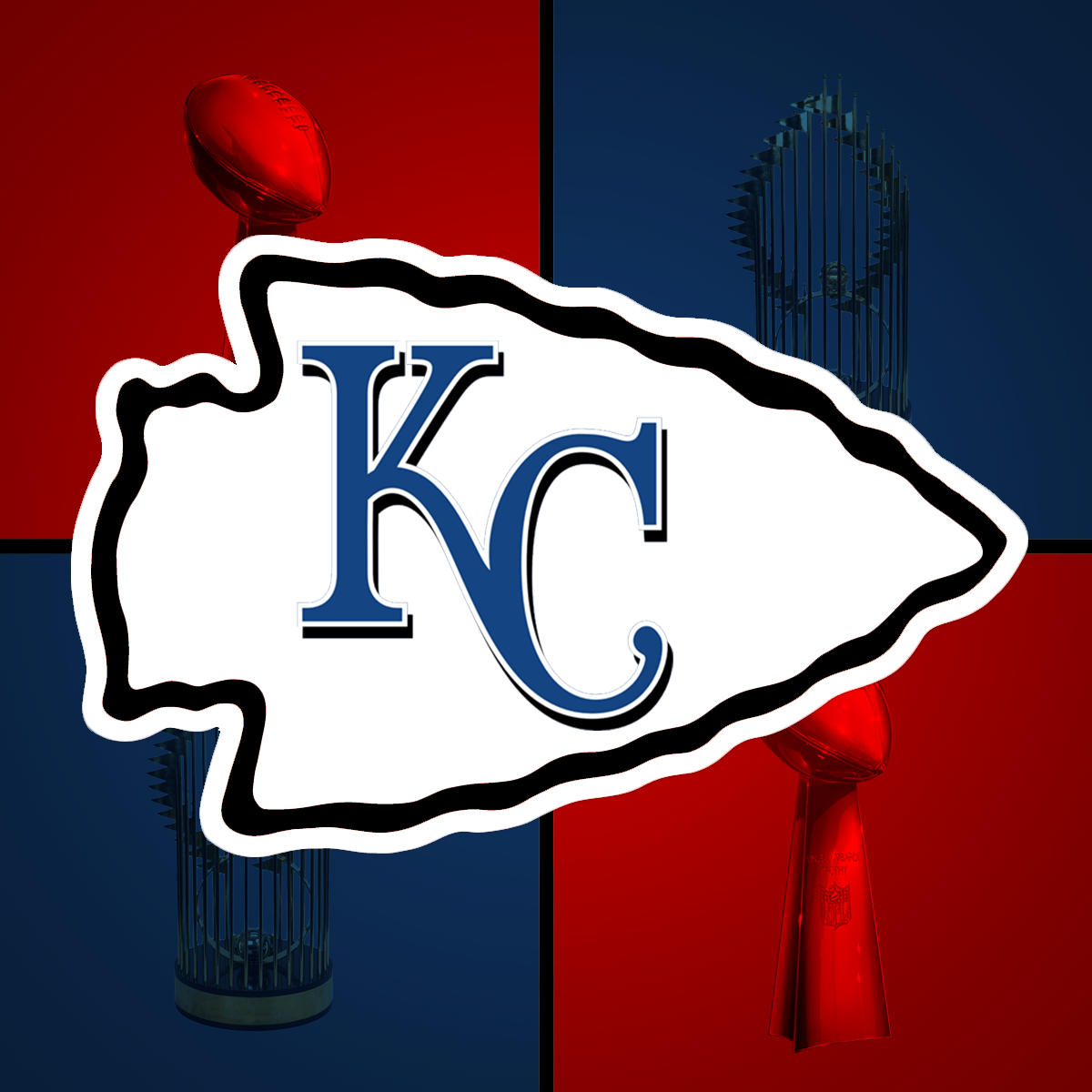 A Royals/chiefs Mashup Logo I Made - Kansas City Chiefs Royals - HD Wallpaper 