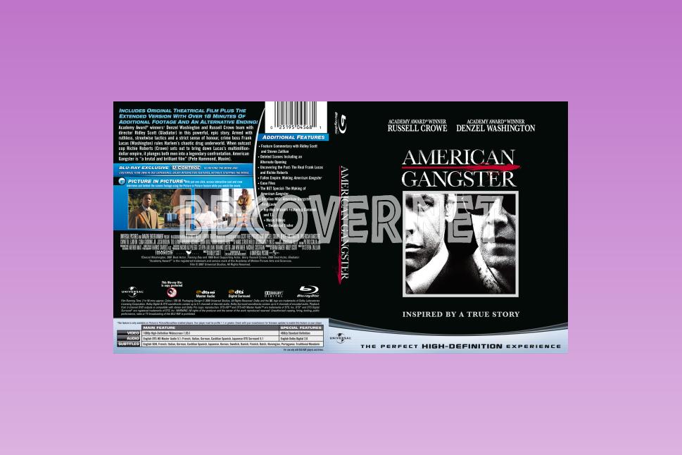American Gangster Blu Ray Cover Blu Ray Cover 
title - American Gangster - HD Wallpaper 