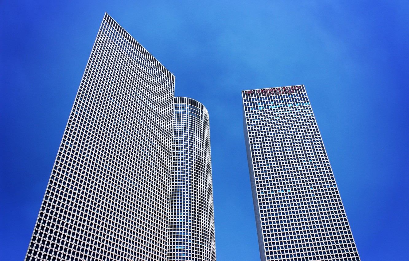 Photo Wallpaper Sky, Buildings, Skyscrapers, Israel, - Skyscraper - HD Wallpaper 