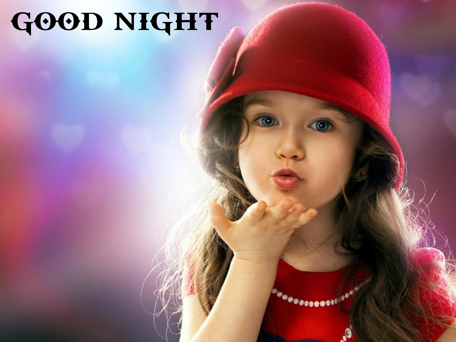 Good Night Cute Baby Girl Hd Wallpaper - Good Night Cute Girl - 1600x1200  Wallpaper 