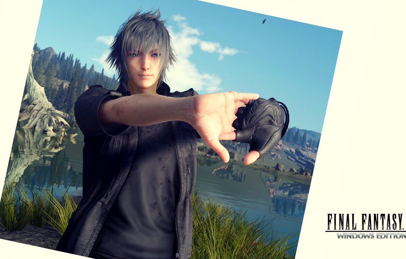 Photo Wallpaper Lake, Photo, Hands, Guy, Final Fantasy - Final Fantasy - HD Wallpaper 