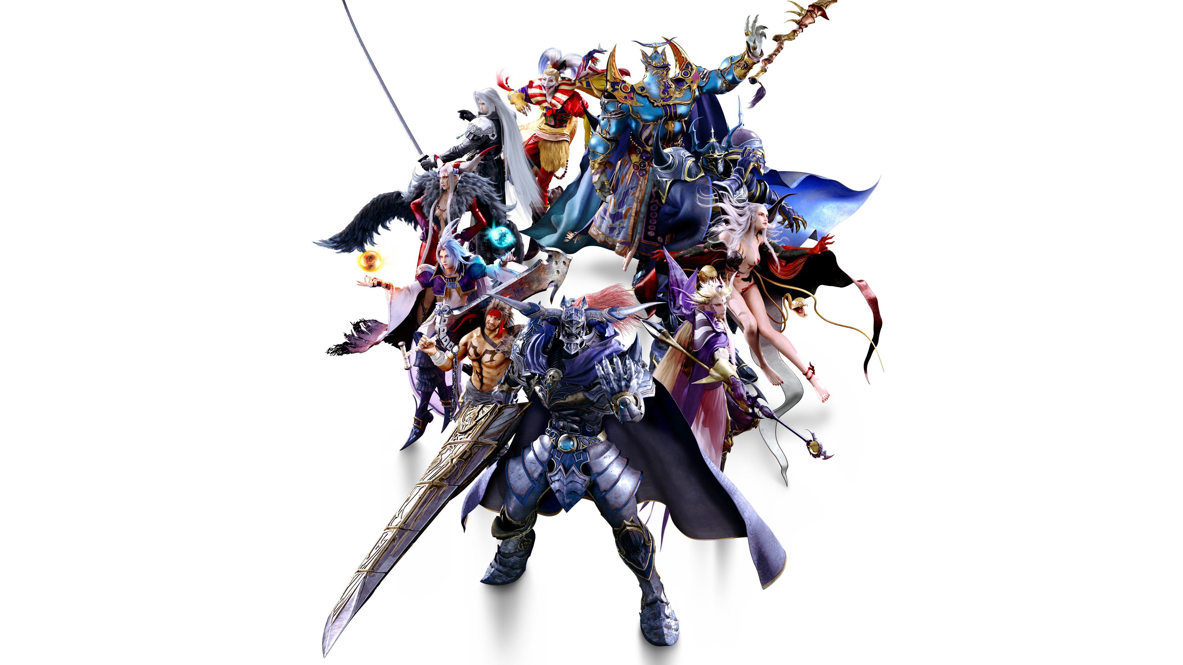 Dissidia Final Fantasy Nt Characters 3840x2160 Wallpaper Teahub Io