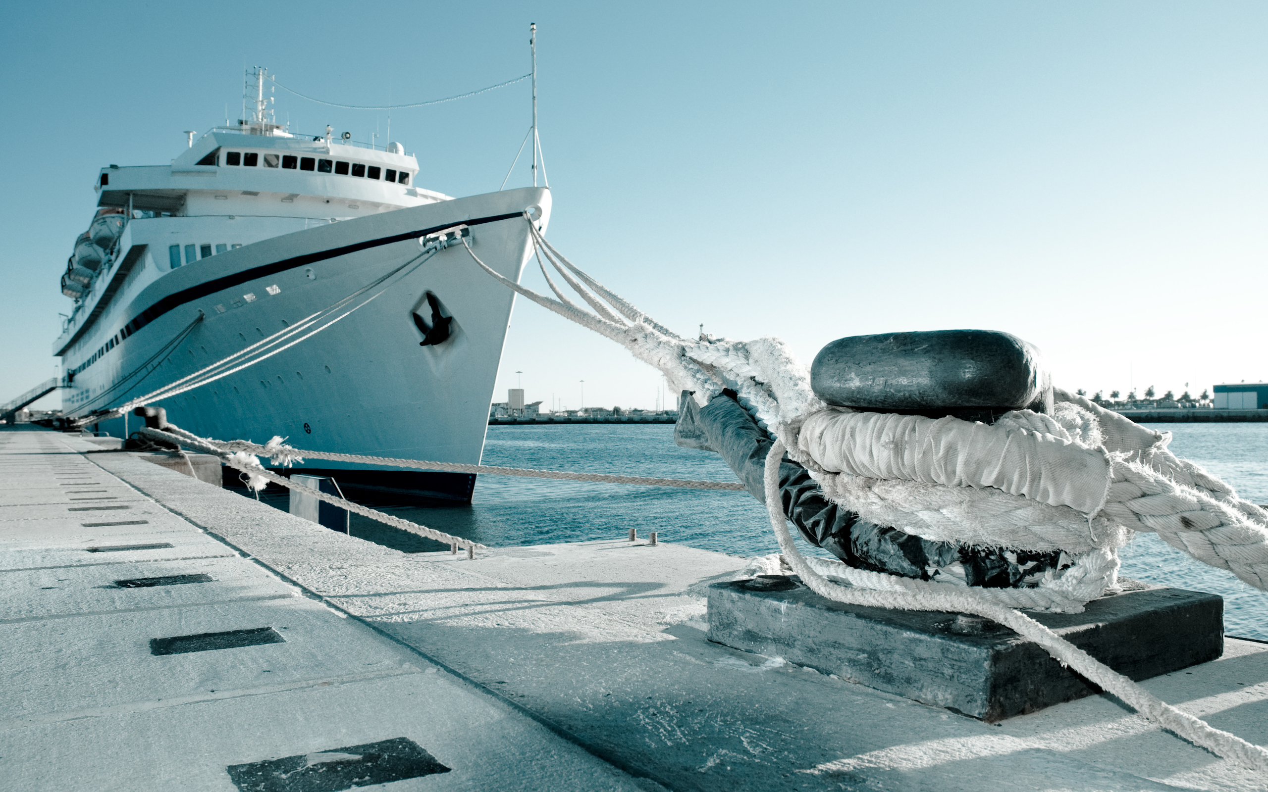 Ship Dock Cable - Fondos De Pantalla De Yates - HD Wallpaper 