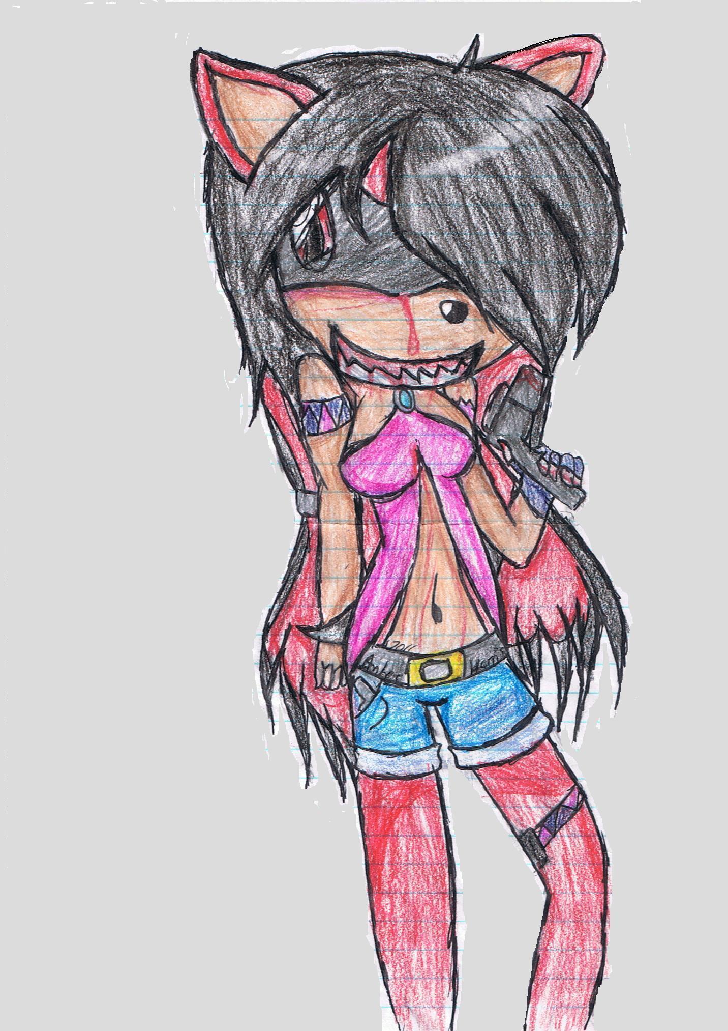 Demon Spy Secret Agent Bad Ass Killing Ambre 8d - Sketch - HD Wallpaper 