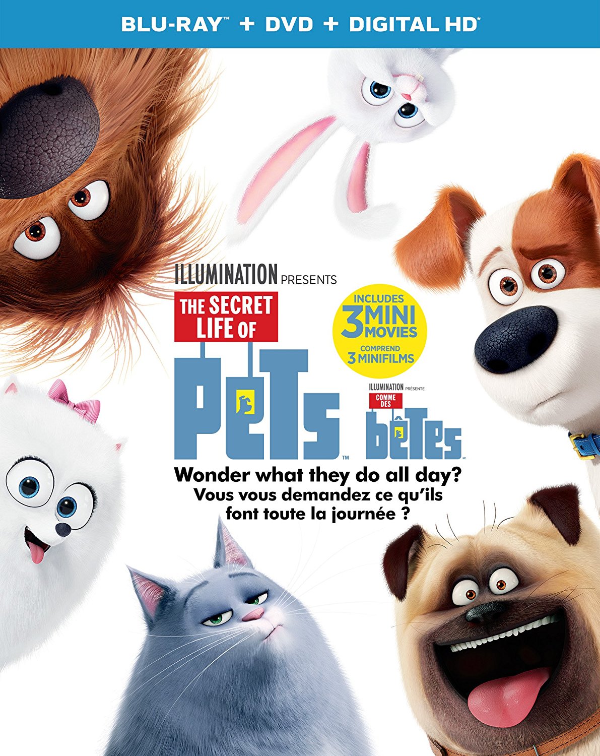 Secret Life Of Pets Blu Ray Dvd - HD Wallpaper 