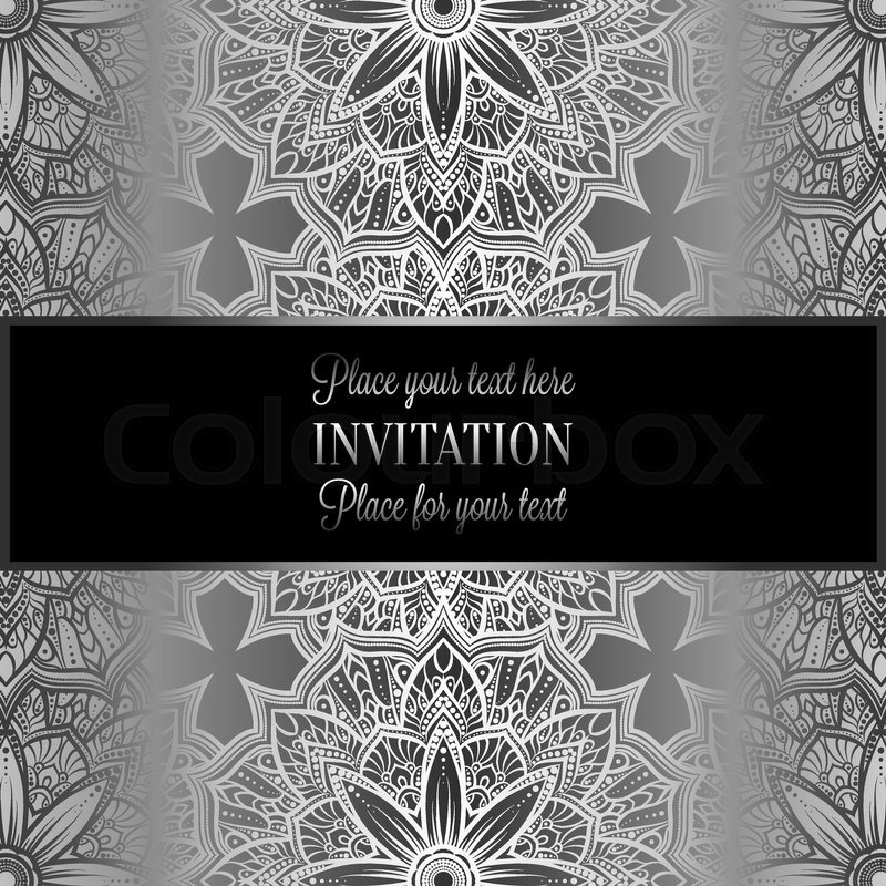 Vintage Gothic Background Black And White - HD Wallpaper 