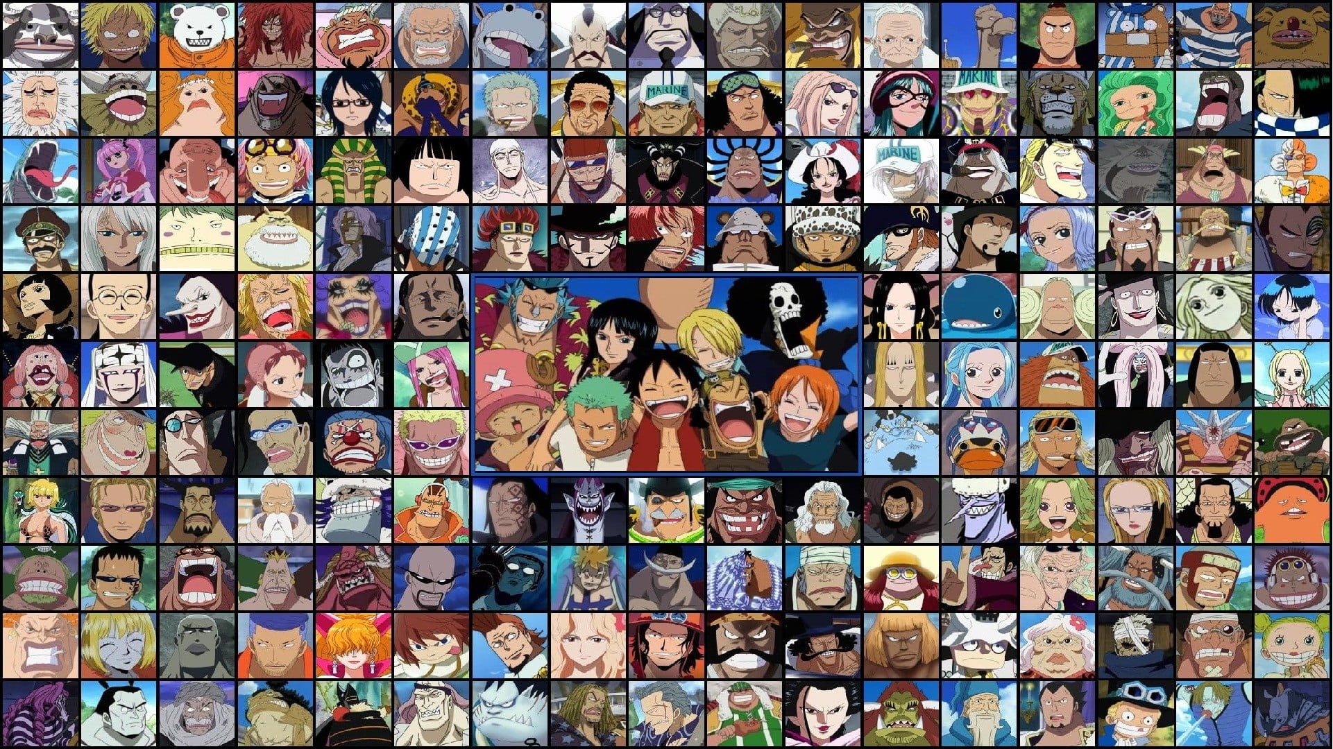 All One Piece Characters - HD Wallpaper 