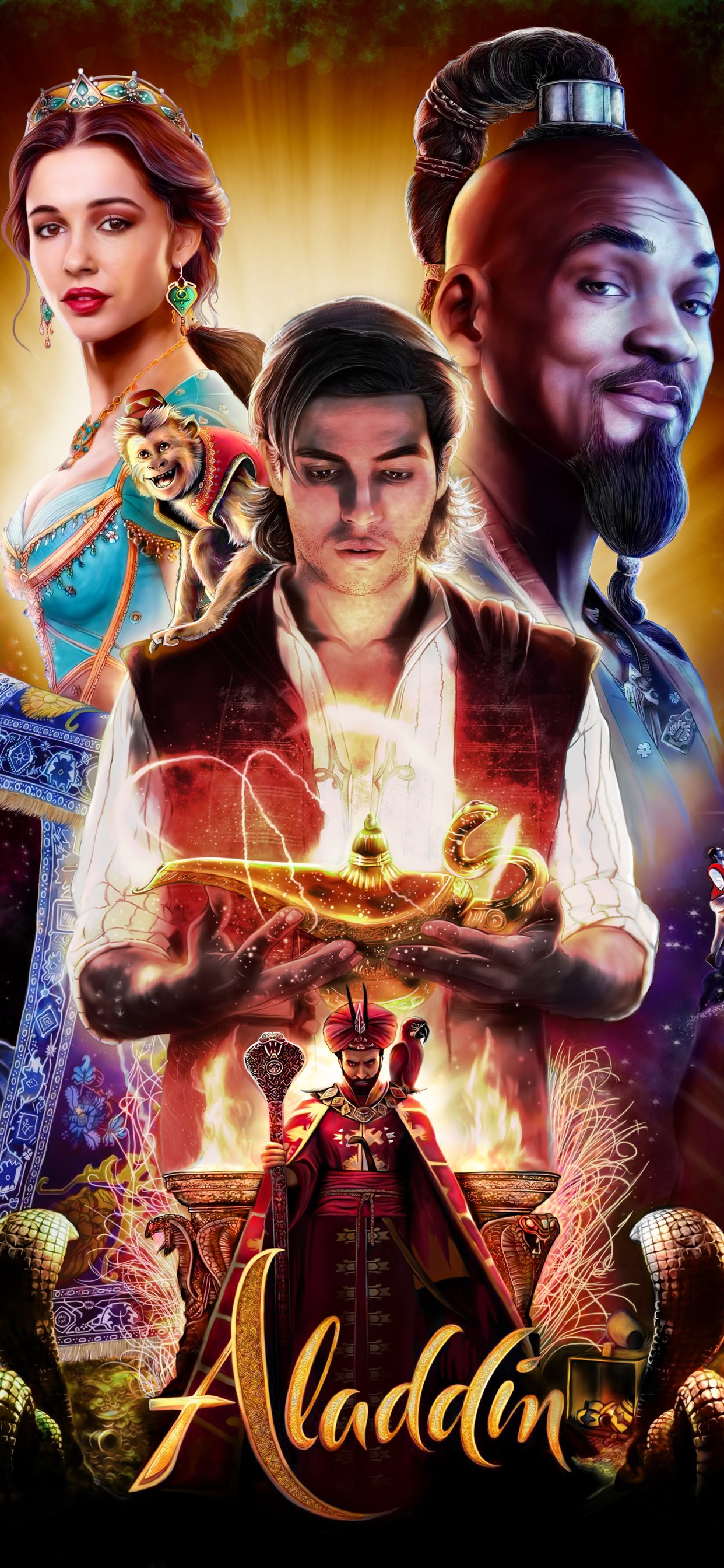 Aladdin Movie Poster 4k - HD Wallpaper 