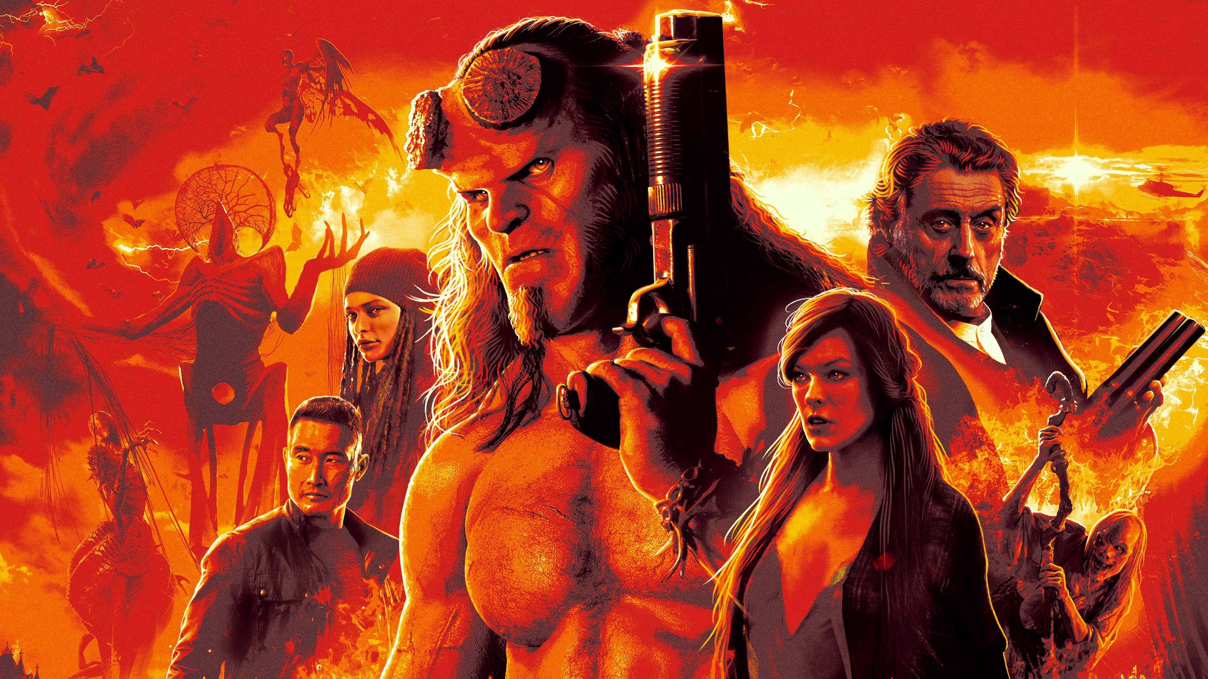 Hellboy 2019 Wallpaper 4k - HD Wallpaper 