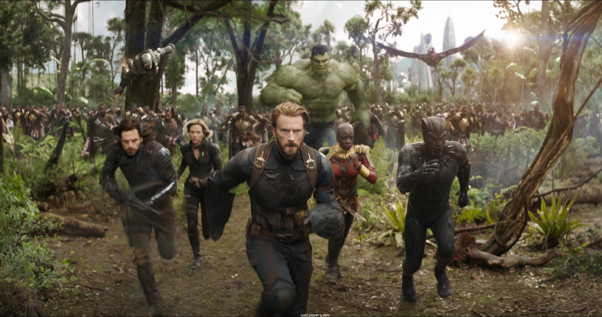 Infinity War Running Scene - HD Wallpaper 