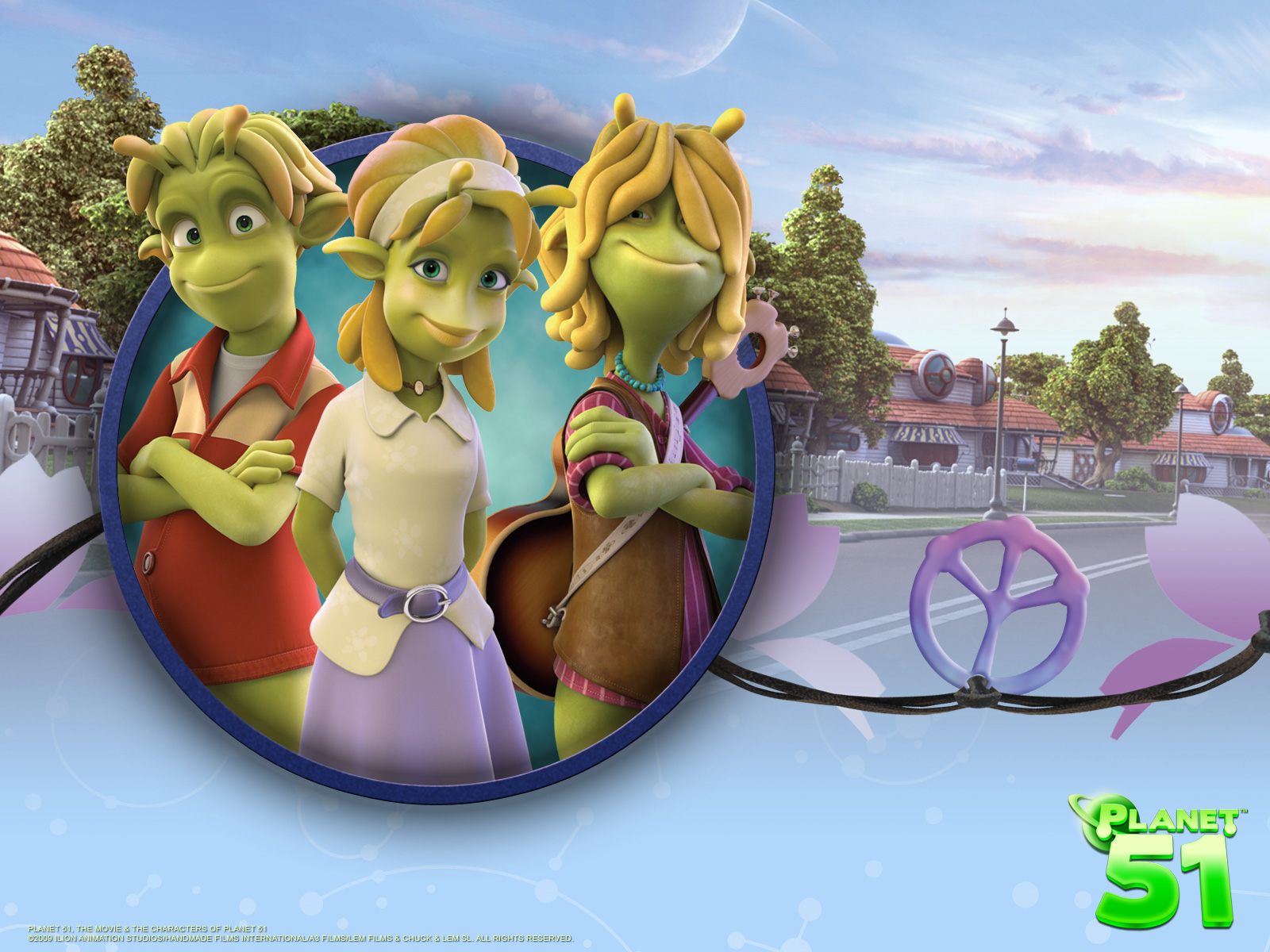 Planet 51 Movie Characters - HD Wallpaper 