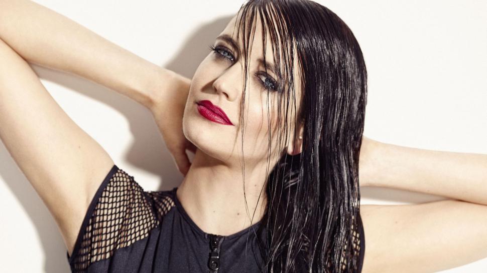 Eva Green Red Lips Wallpaper,hollywood Hd Wallpaper,actress - HD Wallpaper 