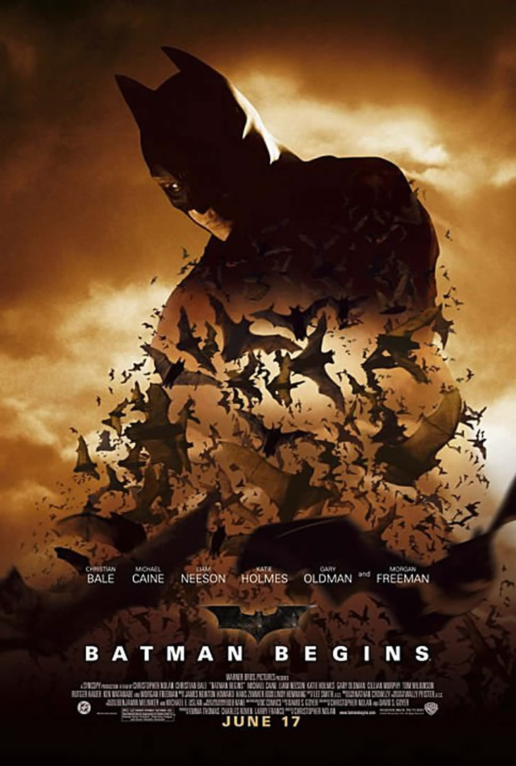 Batman Begins - Batman Begins Movie Poster Original - HD Wallpaper 