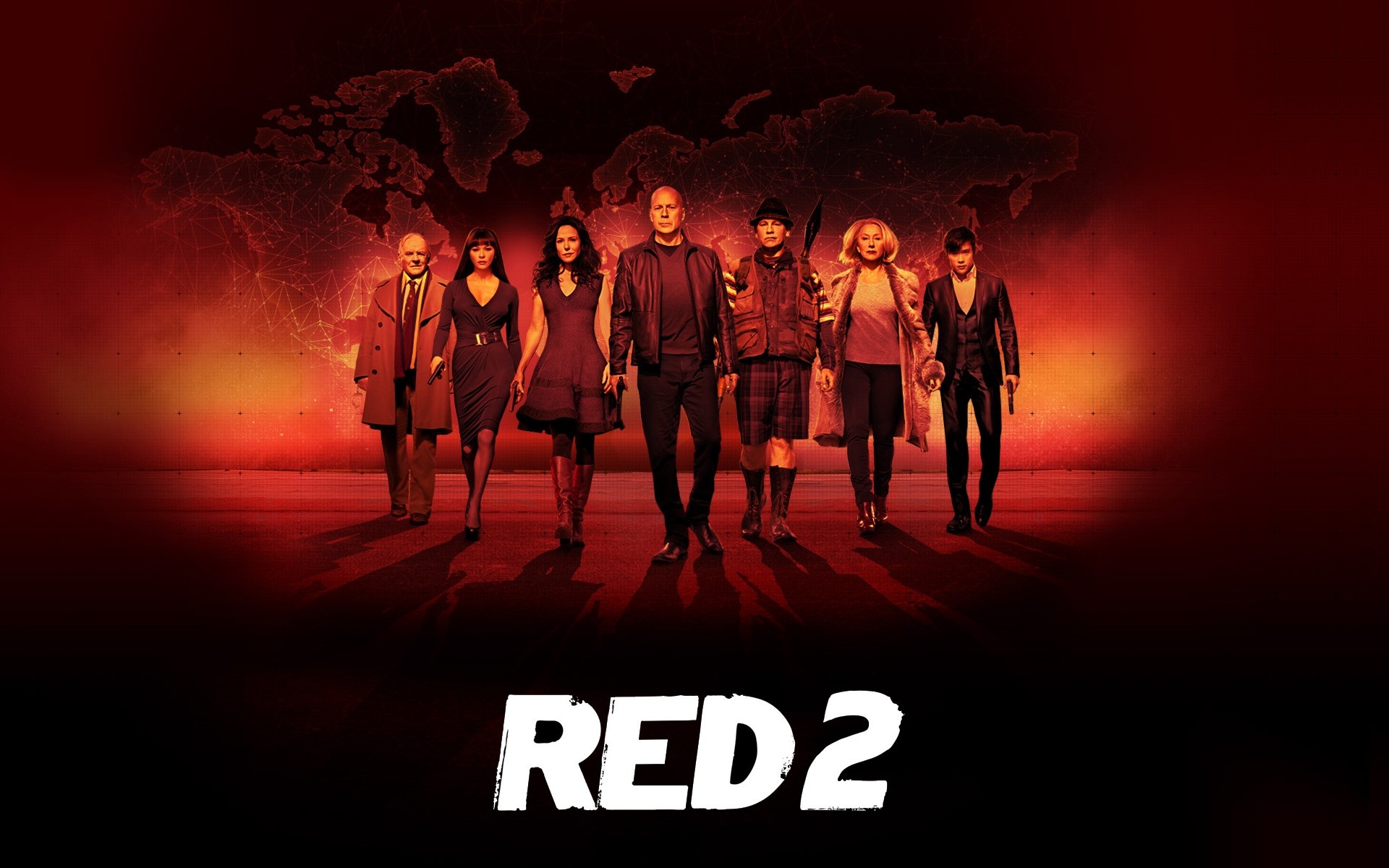 Movies Man Woman Group Adult Music Red 2 Movie Red - Red 2 Soundtrack Cover Art - HD Wallpaper 