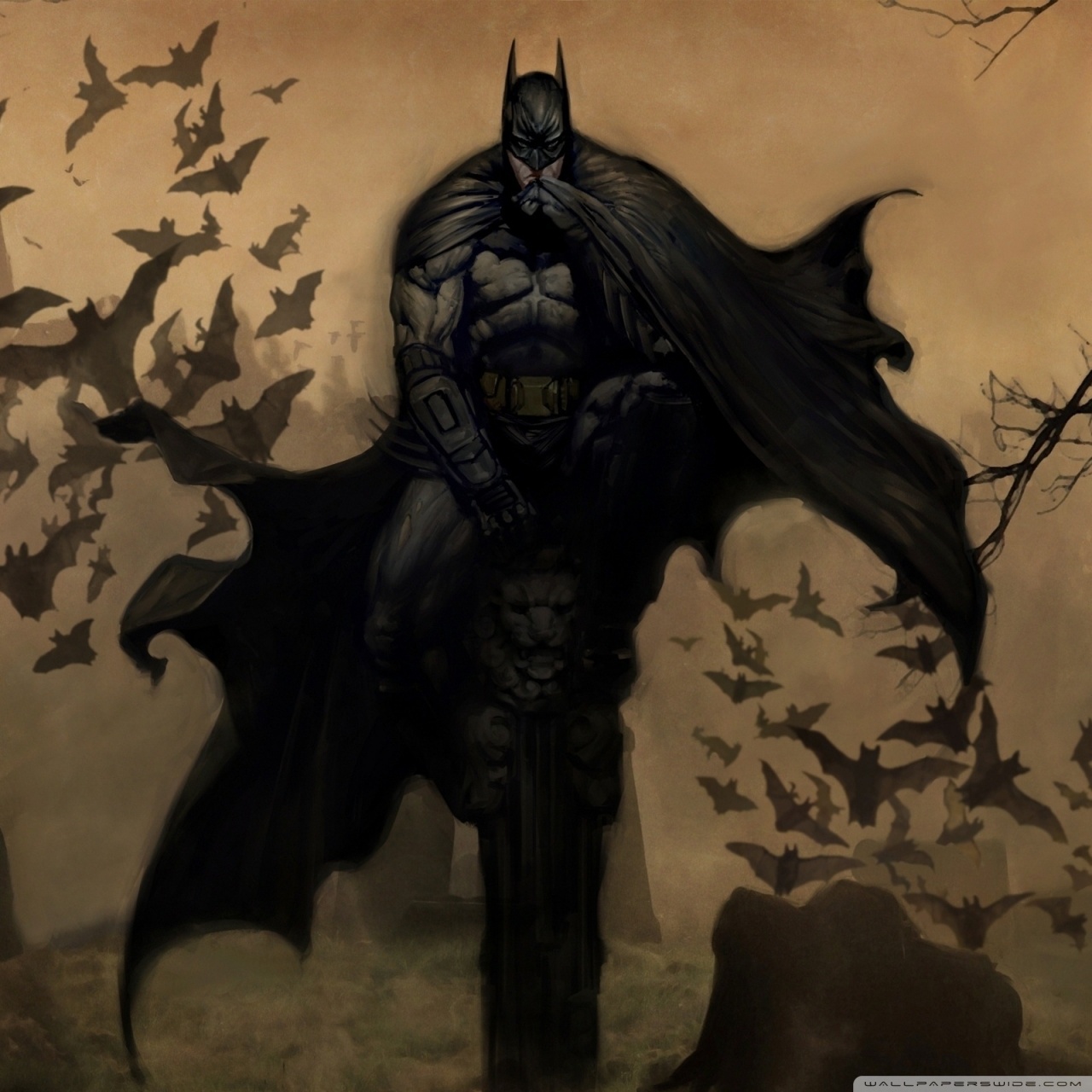 Batman Wallpaper Android For Wallpaper Background - 50 Year Old Batman - HD Wallpaper 
